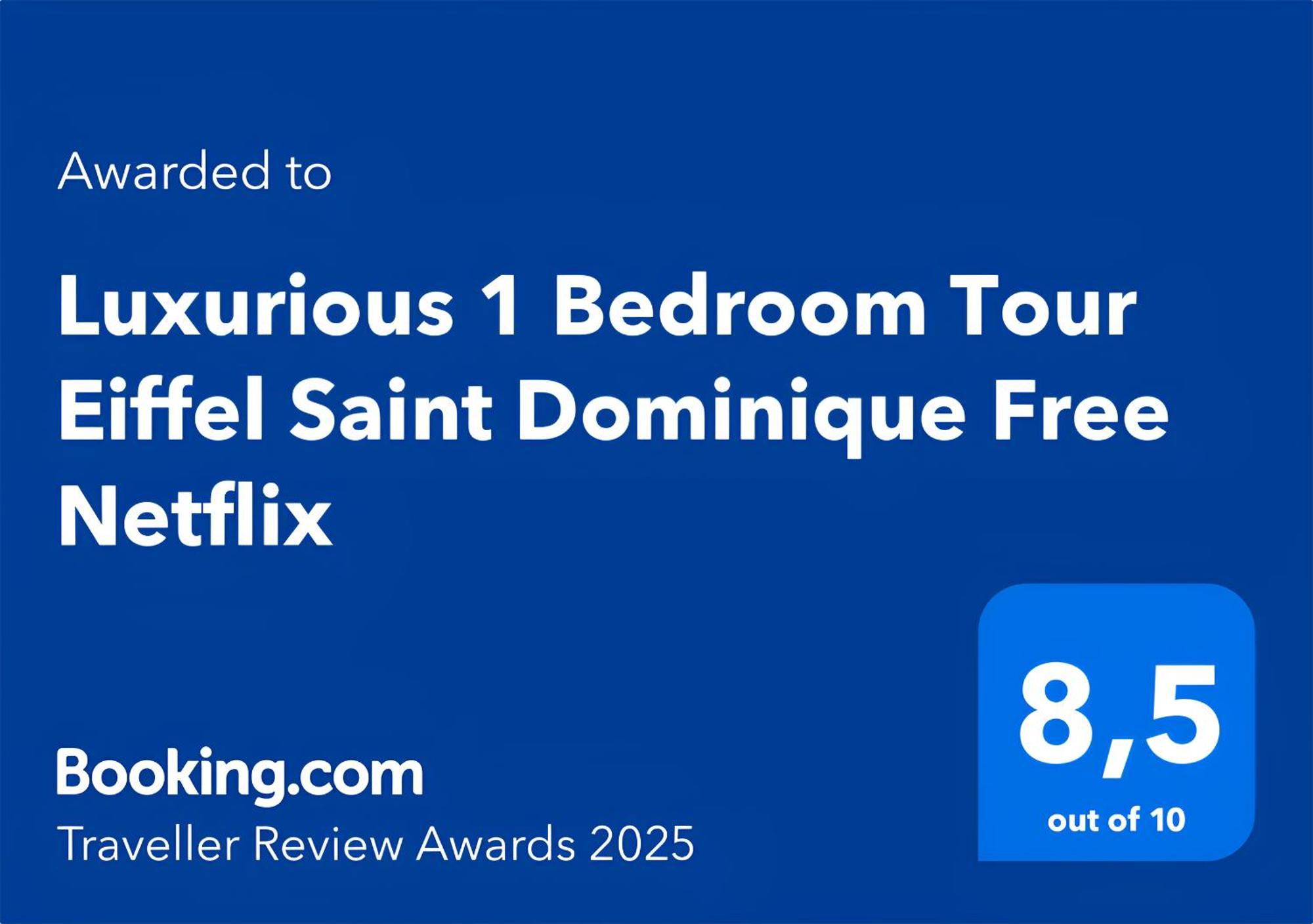 Luxurious 1 Bedroom Tour Eiffel Saint Dominique Free Netflix Paris Luaran gambar