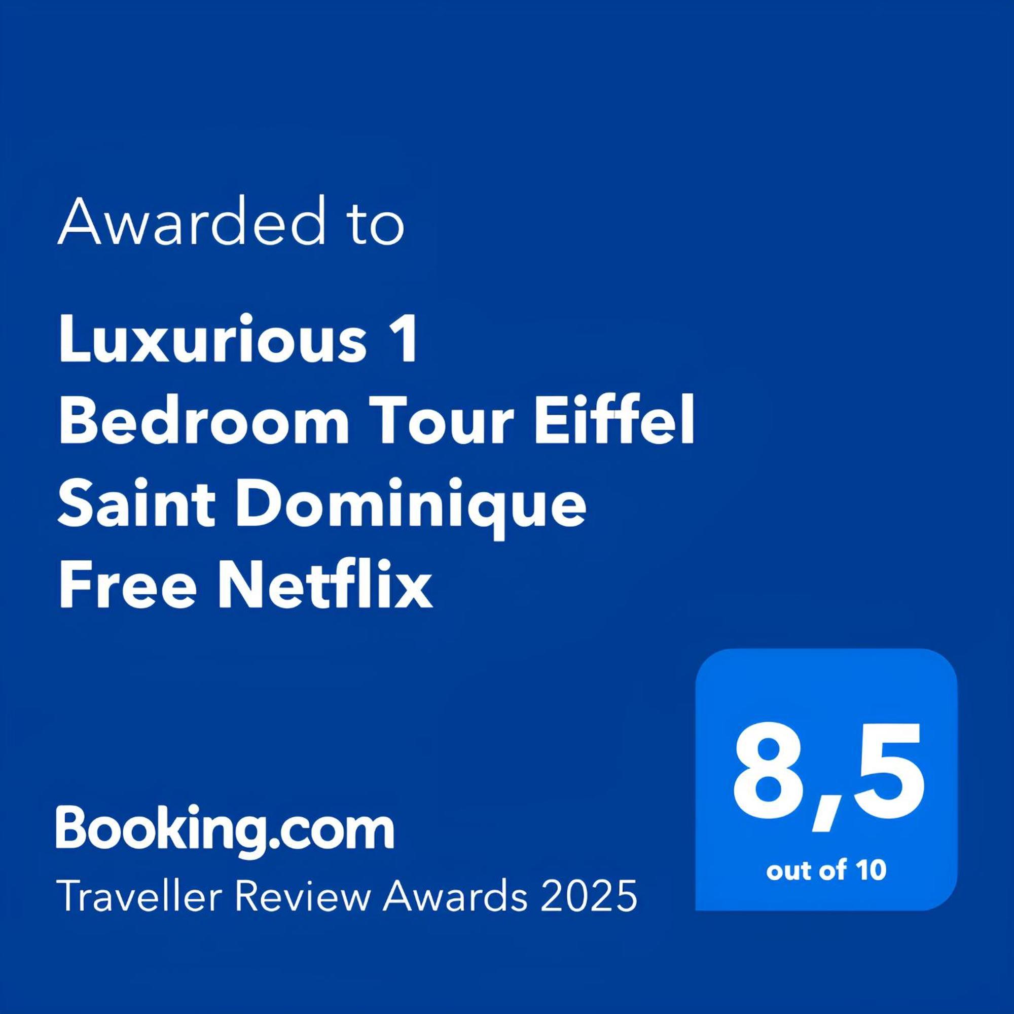 Luxurious 1 Bedroom Tour Eiffel Saint Dominique Free Netflix Paris Luaran gambar